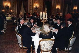 Pranzo in onore del Presidente Eltsin e signora