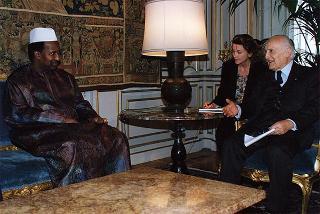 Incontro con il Presidente del Mali Alpha Oumar-Konare