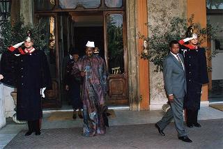 Incontro con il Presidente del Mali Alpha Oumar-Konare