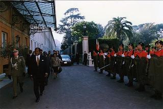 Incontro con il Presidente della Repubblica del Malawi Bakili Muluzi