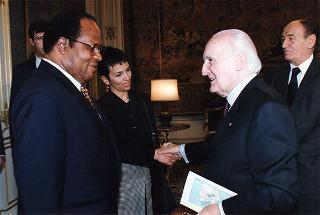 Incontro con il Presidente della Repubblica del Malawi Bakili Muluzi