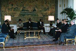 Incontro con il Presidente della Repubblica del Malawi Bakili Muluzi