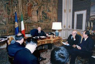 Gruppo di corrispondenti della stampa e radio-TV cinese a Roma
