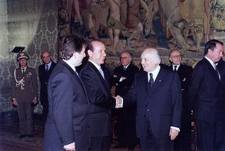 Visita di Stato in Italia dei Capitani Reggenti della Repubblica di San Marino Luigi Mazza e Marino Zanotti