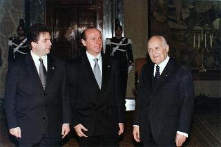 Visita di Stato in Italia dei Capitani Reggenti della Repubblica di San Marino Luigi Mazza e Marino Zanotti