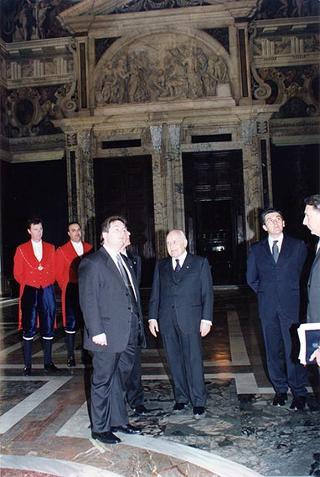Visita di Stato in Italia dei Capitani Reggenti della Repubblica di San Marino Luigi Mazza e Marino Zanotti