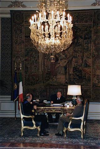 Ammiraglio di squadra Angelo Mariani, Capo di Stato Maggiore della Marina Militare visita di congedo