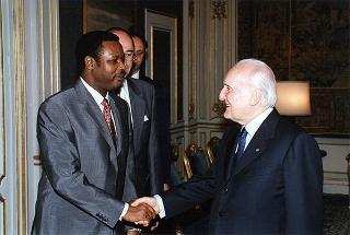 Incontro con il Presidente della Repubblica del Burundi Pierre Buyoya