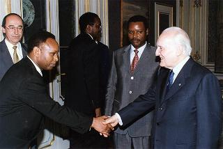 Incontro con il Presidente della Repubblica del Burundi Pierre Buyoya