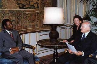 Incontro con il Presidente della Repubblica del Burundi Pierre Buyoya