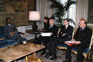 Incontro con il Presidente della Repubblica del Burundi Pierre Buyoya
