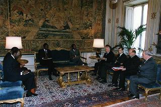 Incontro con il Presidente della Repubblica del Burundi Pierre Buyoya