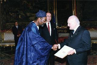 Andrè-Guy Ologoudou, nuovo ambasciatore del Benin: presentazione lettere credenziali