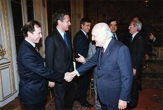 Avv. Enzo Bianco, presidente dell'Associazione nazionale Comuni italiani (ANCI), con una delegazione