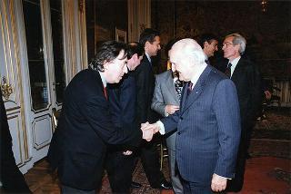 Avv. Enzo Bianco, presidente dell'Associazione nazionale Comuni italiani (ANCI), con una delegazione