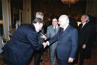 Avv. Enzo Bianco, presidente dell'Associazione nazionale Comuni italiani (ANCI), con una delegazione