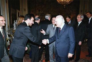 Avv. Enzo Bianco, presidente dell'Associazione nazionale Comuni italiani (ANCI), con una delegazione