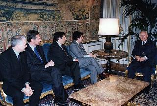 Avv. Enzo Bianco, presidente dell'Associazione nazionale Comuni italiani (ANCI), con una delegazione