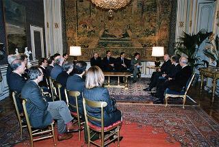 Avv. Enzo Bianco, presidente dell'Associazione nazionale Comuni italiani (ANCI), con una delegazione