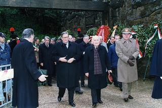Roma: intervento del Presidente della Repubblica alla cerimonia commemorativa del 54° anniversario dell'eccidio delle Fosse Ardeatine