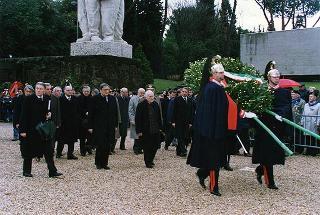 Roma: intervento del Presidente della Repubblica alla cerimonia commemorativa del 54° anniversario dell'eccidio delle Fosse Ardeatine