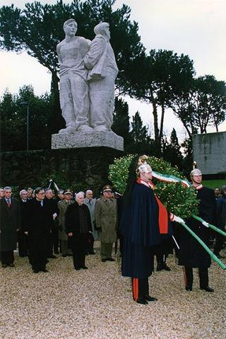 Roma: intervento del Presidente della Repubblica alla cerimonia commemorativa del 54° anniversario dell'eccidio delle Fosse Ardeatine