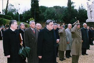 Roma: intervento del Presidente della Repubblica alla cerimonia commemorativa del 54° anniversario dell'eccidio delle Fosse Ardeatine