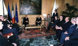 Visita ufficiale in Italia del Presidente della Repubblica di Estonia e della signora Meri