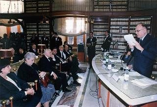 Roma, Palazzo San Mancuto: intervento del Presidente della Repubblica alla commemorazione dell'on. Gerardo Chiaromonte, nel 5° anniversario della scomparsa
