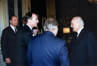 Incontro con Luis Maria de Puig, presidente dell'Assemblea Parlamentare dell'Unione Europea Occidentale