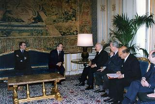 Incontro con Luis Maria de Puig, presidente dell'Assemblea Parlamentare dell'Unione Europea Occidentale