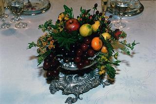 Tavola e decorazioni per la colazione con i membri del CSM