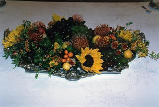 Tavola e decorazioni per la colazione con i membri del CSM