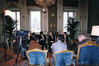 Intervista ad un gruppo di corrispondenti della stampa e Radio TV giapponese a Roma