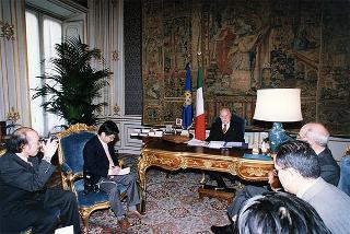 Intervista ad un gruppo di corrispondenti della stampa e Radio TV giapponese a Roma