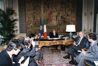 Intervista ad un gruppo di corrispondenti della stampa e Radio TV giapponese a Roma