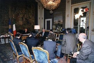 Intervista ad un gruppo di corrispondenti della stampa e Radio TV giapponese a Roma