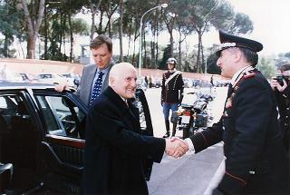 Roma, Comando Generale dell'Arma dei Carabinieri: intervento del Presidente della Repubblica alla colazione offerta dal Comandante Generale dell'Arma dei Carabinieri