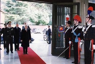 Roma, Comando Generale dell'Arma dei Carabinieri: intervento del Presidente della Repubblica alla colazione offerta dal Comandante Generale dell'Arma dei Carabinieri