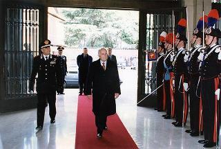 Roma, Comando Generale dell'Arma dei Carabinieri: intervento del Presidente della Repubblica alla colazione offerta dal Comandante Generale dell'Arma dei Carabinieri