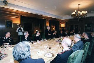 Roma, Comando Generale dell'Arma dei Carabinieri: intervento del Presidente della Repubblica alla colazione offerta dal Comandante Generale dell'Arma dei Carabinieri