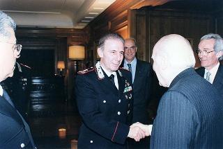 Roma, Comando Generale dell'Arma dei Carabinieri: intervento del Presidente della Repubblica alla colazione offerta dal Comandante Generale dell'Arma dei Carabinieri