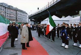 Genova: intervento del Presidente della Repubblica alla celebrazione del 125° anniversario di fondazione dell'Istituto Idrografico della Marina Militare ed alla inaugurazione della nuova Biblioteca Berio