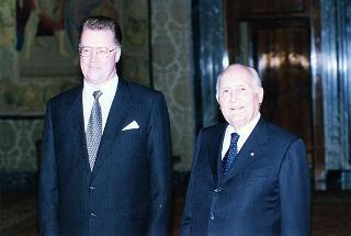 Visita ufficiale in Italia del Presidente della Repubblica di Lettonia Giuntis Ulmanis