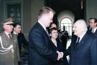 Visita ufficiale in Italia del Presidente della Repubblica di Lettonia Giuntis Ulmanis