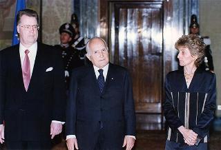 Pranzo in onore del Presidente della Repubblica di Lettonia Giuntis Ulmanis
