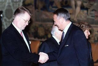 Pranzo in onore del Presidente della Repubblica di Lettonia Giuntis Ulmanis