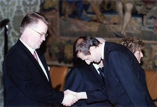 Pranzo in onore del Presidente della Repubblica di Lettonia Giuntis Ulmanis