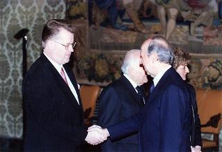 Pranzo in onore del Presidente della Repubblica di Lettonia Giuntis Ulmanis