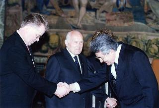 Pranzo in onore del Presidente della Repubblica di Lettonia Giuntis Ulmanis